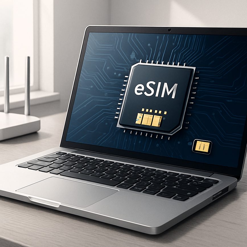 Why more laptops support eSIM connectivity